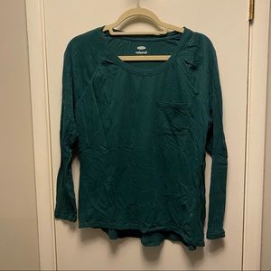 Old Navy "Relaxed" Long Sleeve Tee - Green
